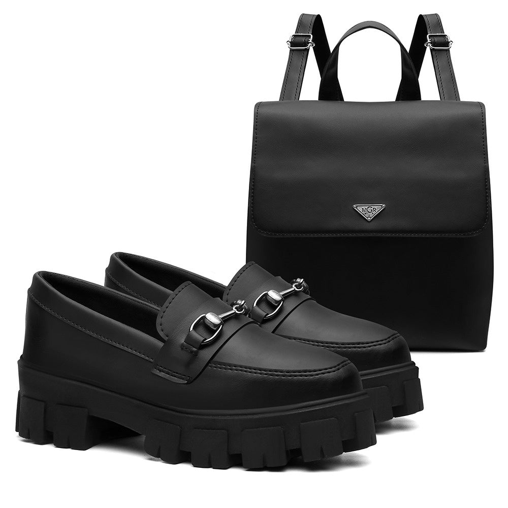 Conjunto Exclusivo Mocassim de Luxo + Mochila Versátil e super estiloso elegante - K-lande
