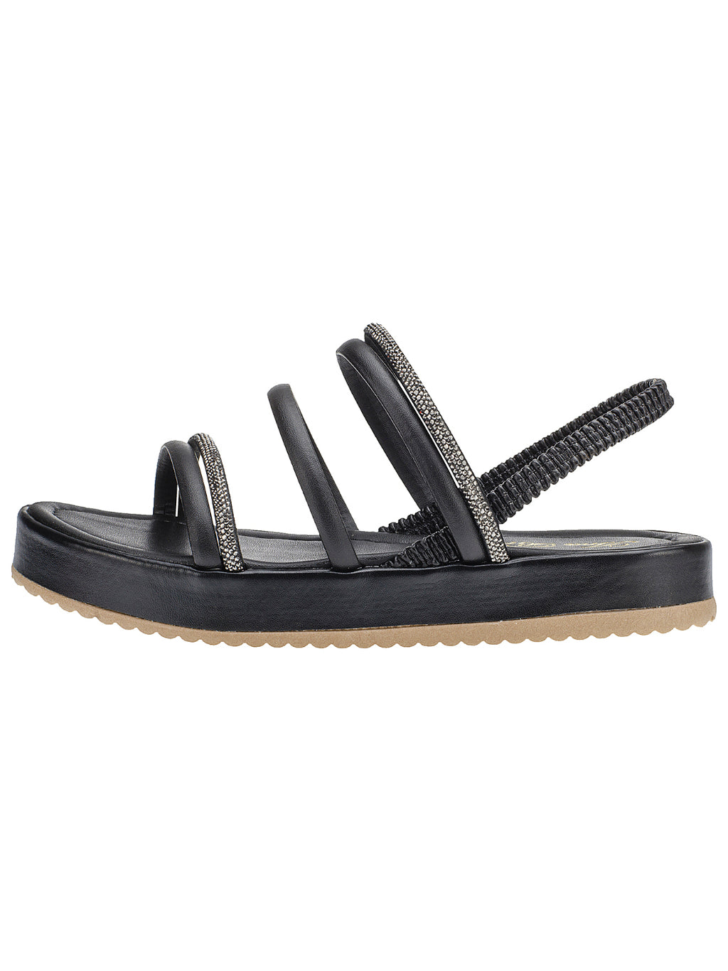 Sandália papete brilho luxuoso feminina - K-lande