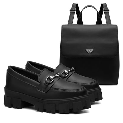 Conjunto Exclusivo Mocassim de Luxo + Mochila Versátil e super estiloso elegante - K-lande