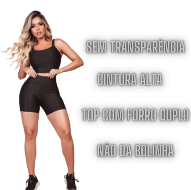 Kit 3 Conjuntos Fitness Short e Cropped | Estilo, Conforto e Performance em só - K-lande