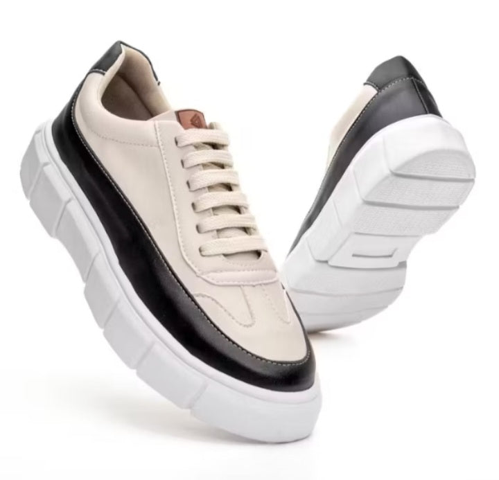 Tênis Masculino Casual Boss | Sola Alta Tendência Plataforma Camurça - K-lande