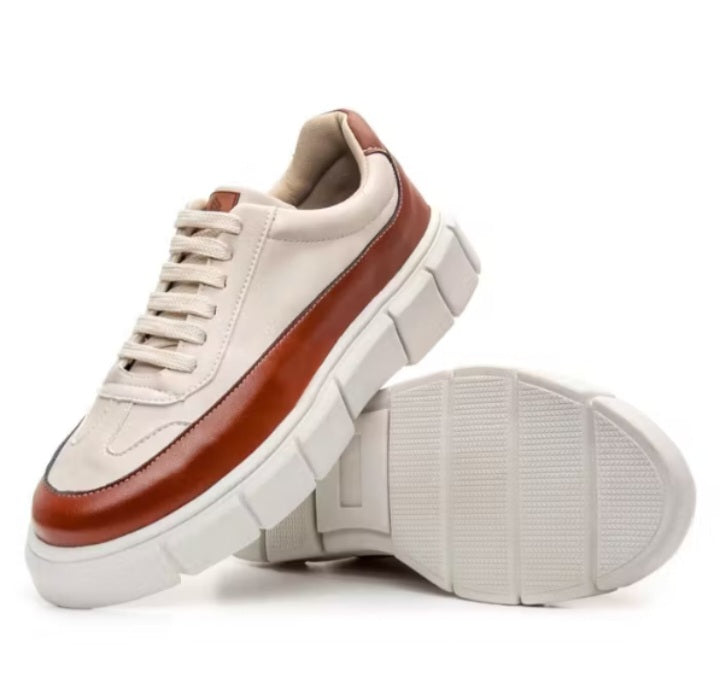 Tênis Masculino Casual Boss | Sola Alta Tendência Plataforma Camurça - K-lande