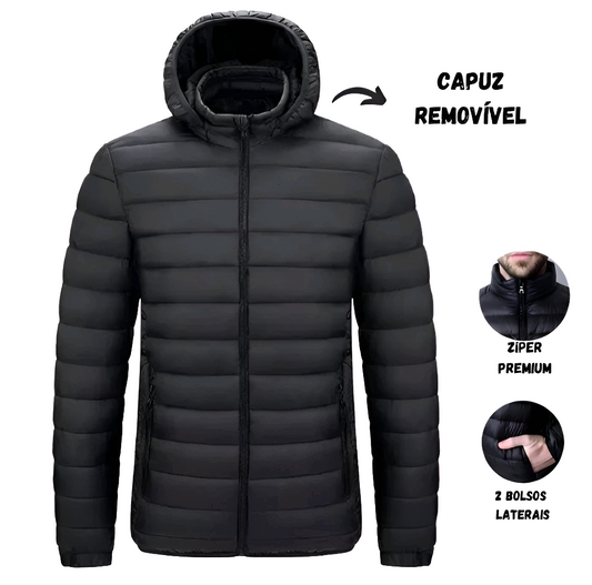 Jaqueta Puffer Impermeável Peluciada | Proteção e Conforto em Qualquer Clima - K-lande