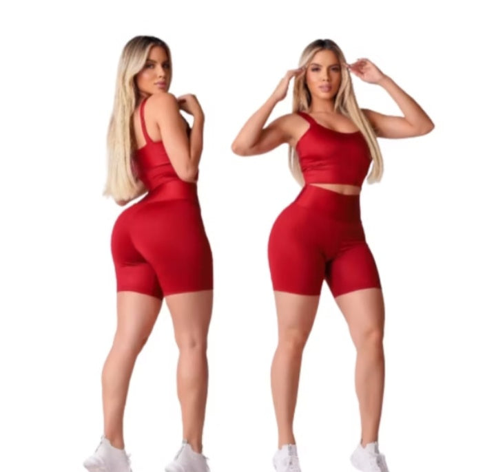 Kit 3 Conjuntos Fitness Short e Cropped | Estilo, Conforto e Performance em só - K-lande