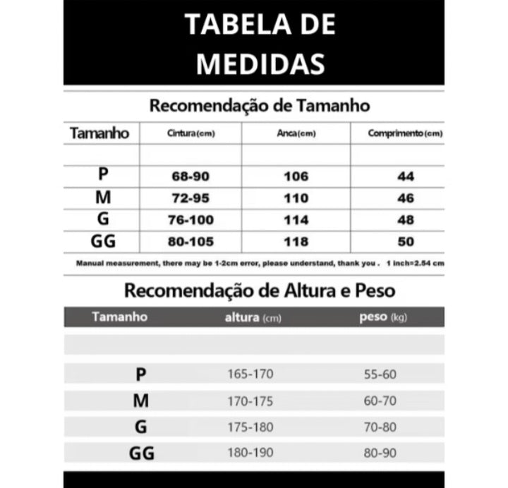 Kit 3 short 2 em 1 academia masculino - K-lande