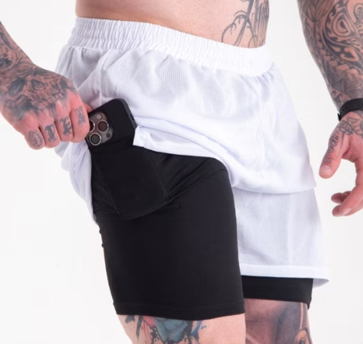Shorts 2 em 1 Para Academia - K-lande