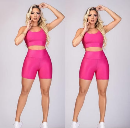 Kit 3 Conjuntos Fitness Short e Cropped | Estilo, Conforto e Performance em só - K-lande