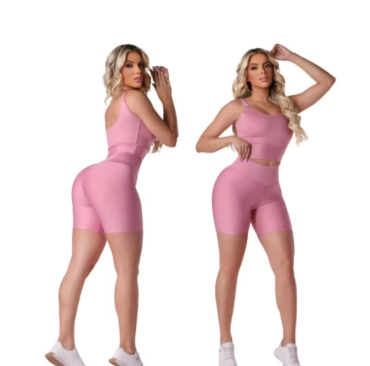 Kit 3 Conjuntos Fitness Short e Cropped | Estilo, Conforto e Performance em só - K-lande